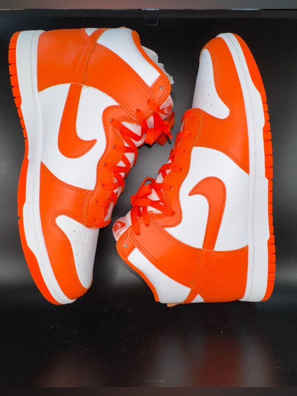 Nike Dunk Low Syracuse Orange Blaze DD1399-101 Men’s 10.5🔥 worn twice - Picture 7 of 16